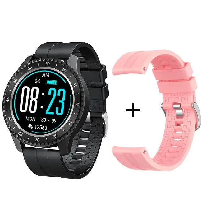 F17 Bluetooth Смарт-часы с пульсометром и датчиком артериального давления спортивный