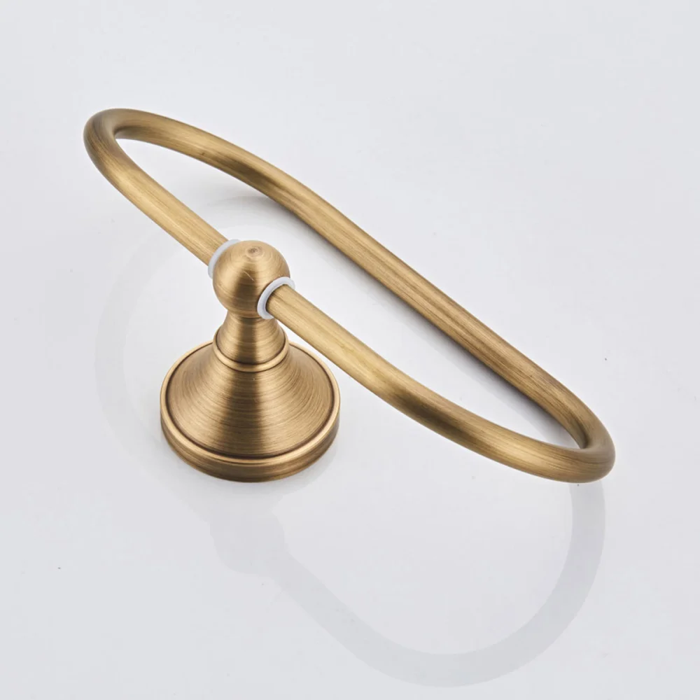 

Modern Wall-mounted Towel Shelf Simplicity Spray Towel Ring Oval Towel Hanging Rack for Bathroom Kitchen Hotel
