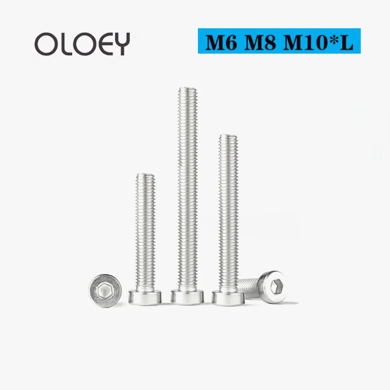 

Hex Hexagon Socket Thin Low Short Profile Head Allen Cap Screw Bolt L=8mm-50mm M6 M8 M10 304 Stainless Steel