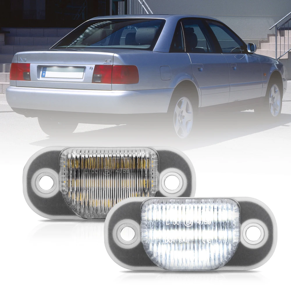 2 шт. светодиодный ные лампы для номерного знака Audi 80 B4 91-95 Cabridet (тип 8g) 91-00 100 C4 90-94 A6