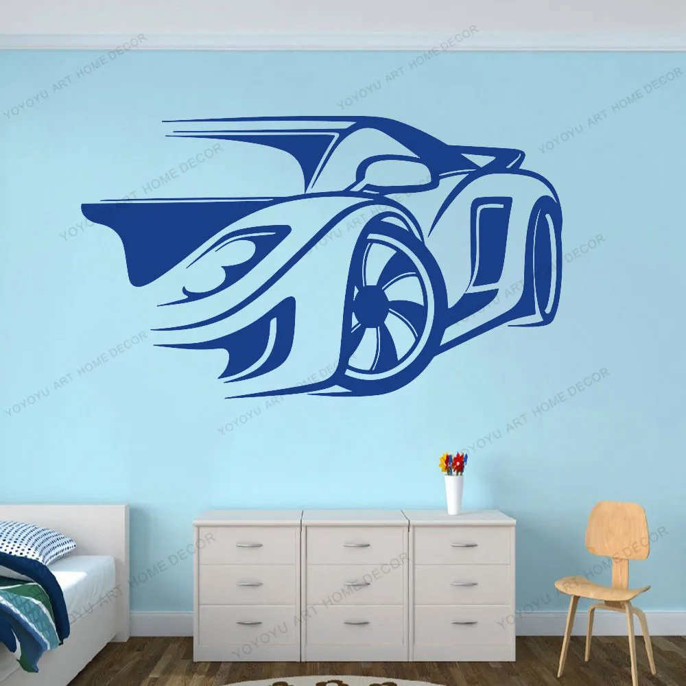 

Racing Super Sports Car Cool Wall Sticker For Kids Teens Room Removable Wallpoof Wall Decor Extreme Decal CX554