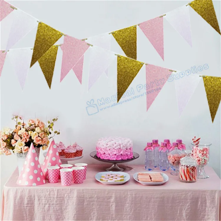 1 комплект висячие украшения золотые розовые белые вечерние тканевые помпоны