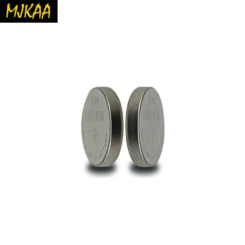 2019 MJKAA 20x LIR2450 перезаряжаемые кнопочные батареи Зарядка 1000 раз Литиевые Батарейки