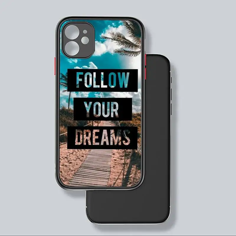 

Travel mountain Phone Case For iphone 12 11 8 7 plus mini x xs xr pro max matte transparent cover