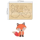 Высечки и штампы Cute Fox по дереву, Новые поступления 2021