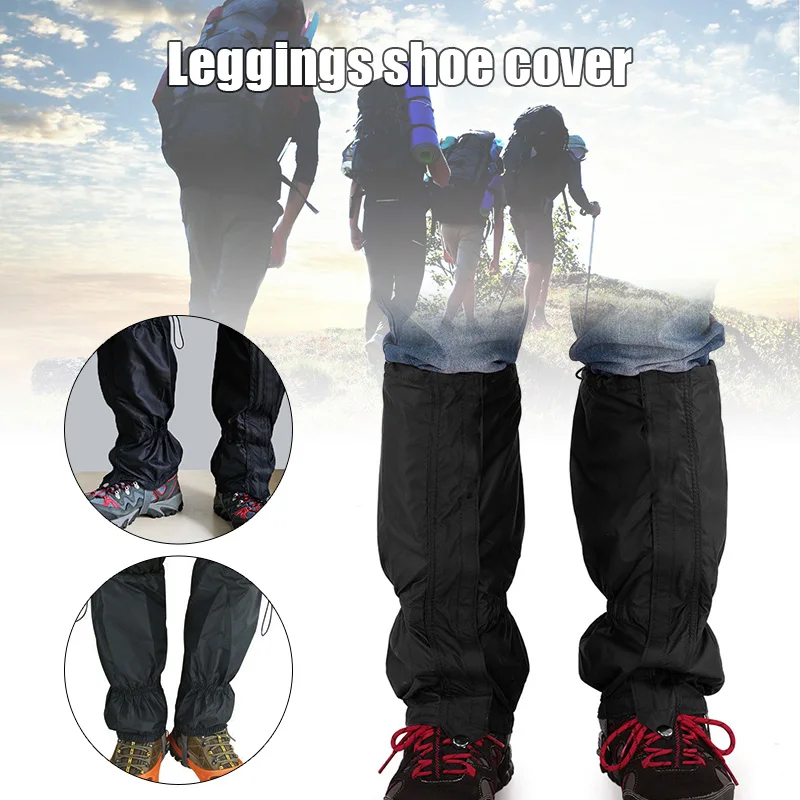 

2pcs Hiking Breathable Desert Waterproof Snowproof Leg Protectors Shoe Cover QW