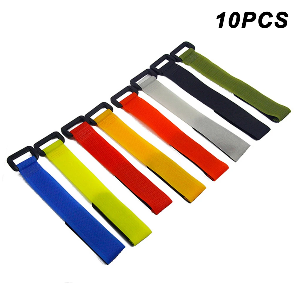 Высокое качество 10 шт. Удочка галстук держатель ремень застежка многоразовые