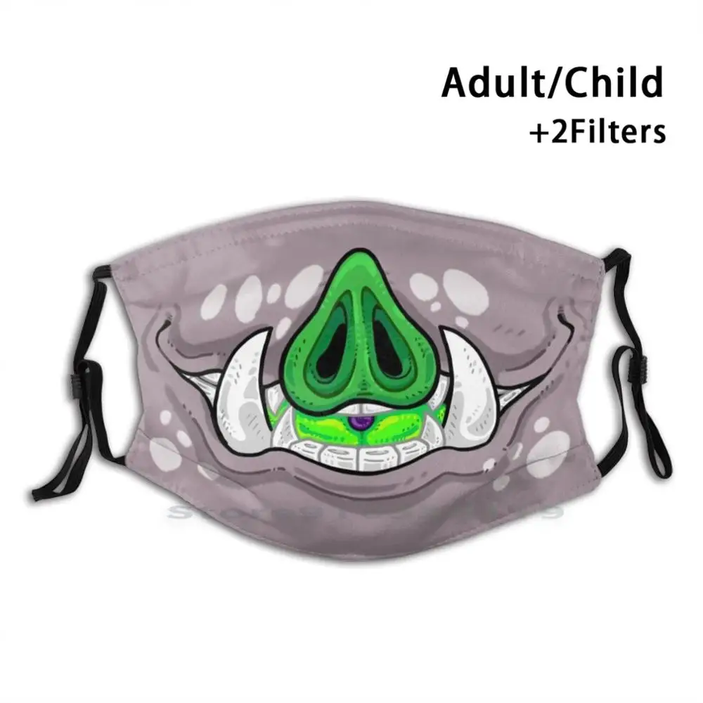 

Character Mask Commission ( Krator ) Mouth Print Reusable Pm2.5 Filter DIY Mouth Mask Kids Furry Character Orc Goblin Kobold