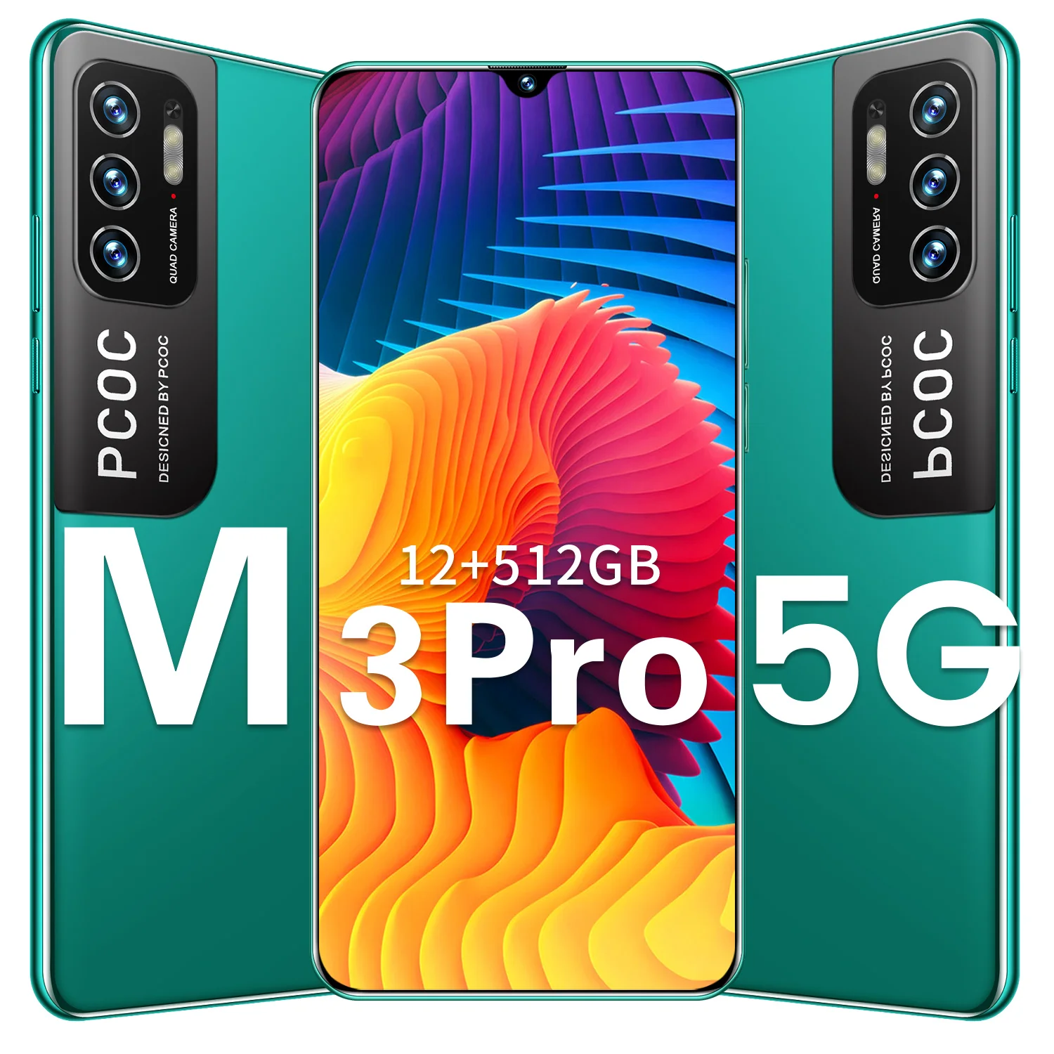 

In Stock M3 Pro Global Version Android 10 Smartphone MTK 6889 64GB 128GB 6.72" HD+16MP Multi-language 6800mAh Cellphone