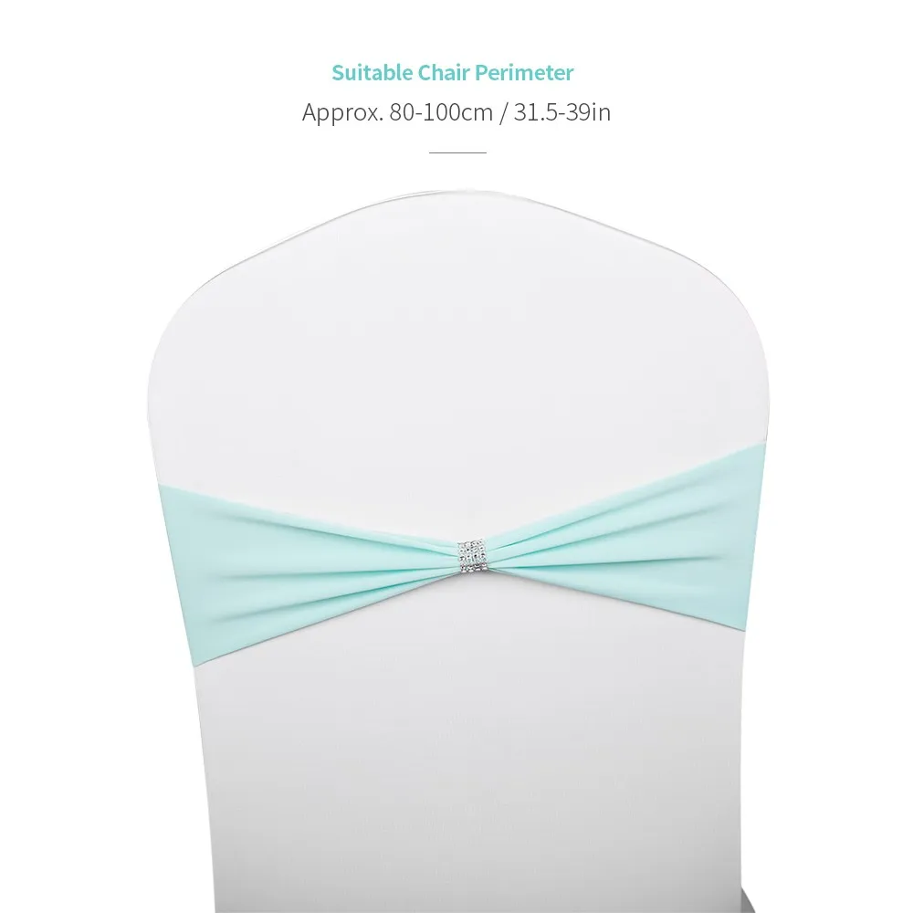 Спандекс чехлы на кресла стрейч полоса пряжка пояс бант для свадьбы событие