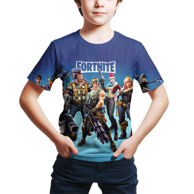 

Fortnite Kids Boys T Shirt Summer Funny 3D Print Clothes Cosplay Costumes Child Unisex Tee Tops Among Anime Z Children's Tshirts