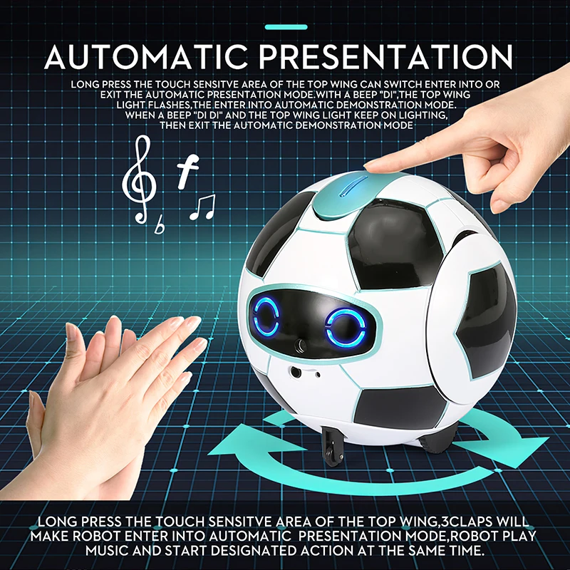 

Children Smart Talking Robot Football Newest Smart Phone Gesture Induction Robot Football Electronic Pet Childrenchild Gift