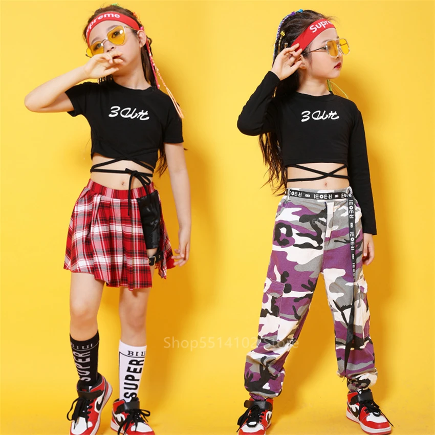 Детский костюм для джазовых танцев уличная танцевальная одежда в стиле хип-хоп