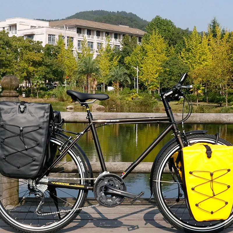 

2020 Road Bike Luggage Carrier Bag Cycling Double Side Rear Rack Tail Seat Pannier Pack X85