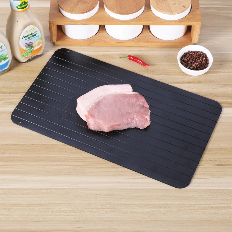 New Product Defrosting Trays Creative Aluminum Fast Thawing Plate Seafood Steak Meat Fast Thawing Plate Kitchen Supplies