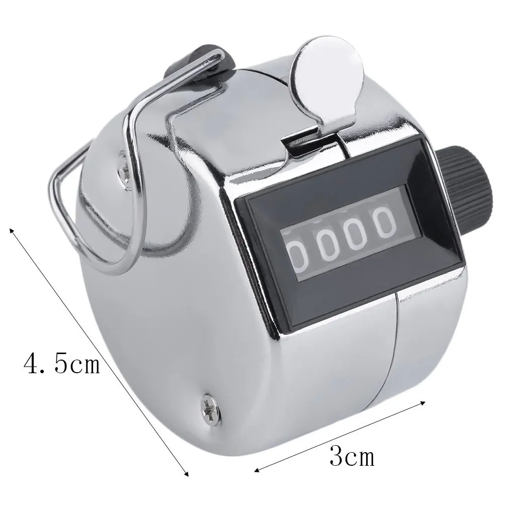 

Digital Chrome Hand Tally Clicker/Counter 4 Digit Number Clicker Golf Digital Chrome Hand Tally Clicker/Counter