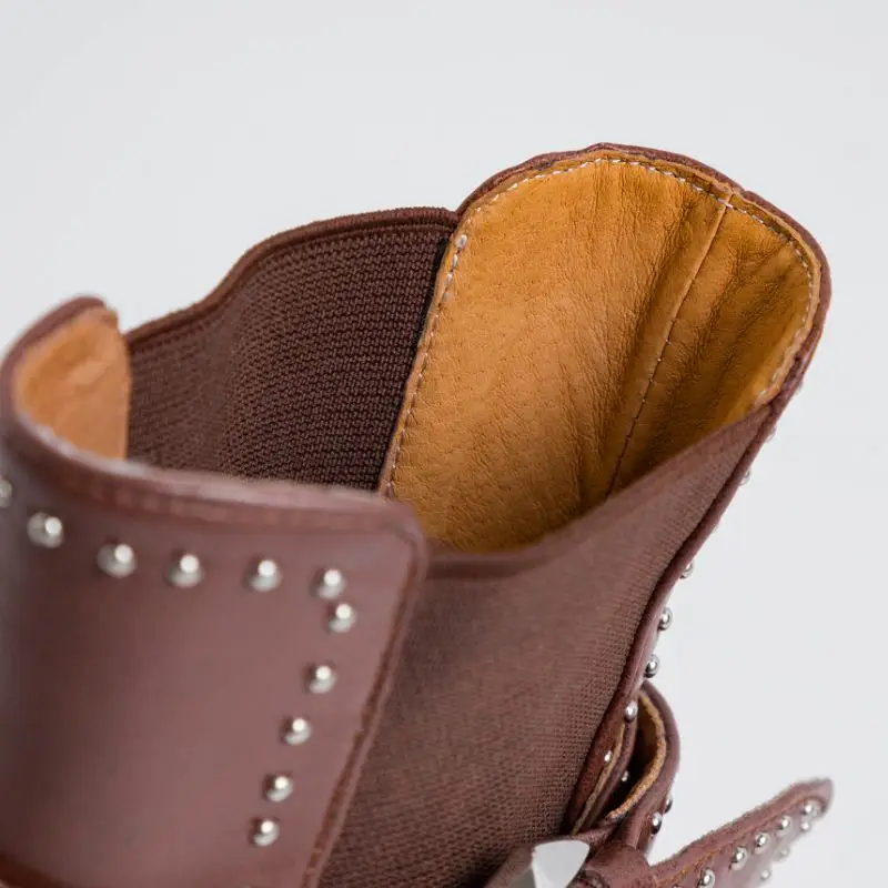 Taoffen/женские ботильоны в британском стиле из натуральной кожи с пряжкой ретро