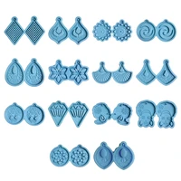 earrings epoxy resin mold keychain pendant silicone mould diy craft jewelry mold d0lc