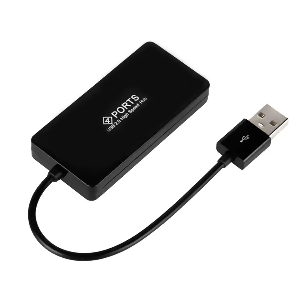 4 порта USB 2 0 Hub разветвитель адаптер конвертер кабель провод шнур для ПК ноутбуков
