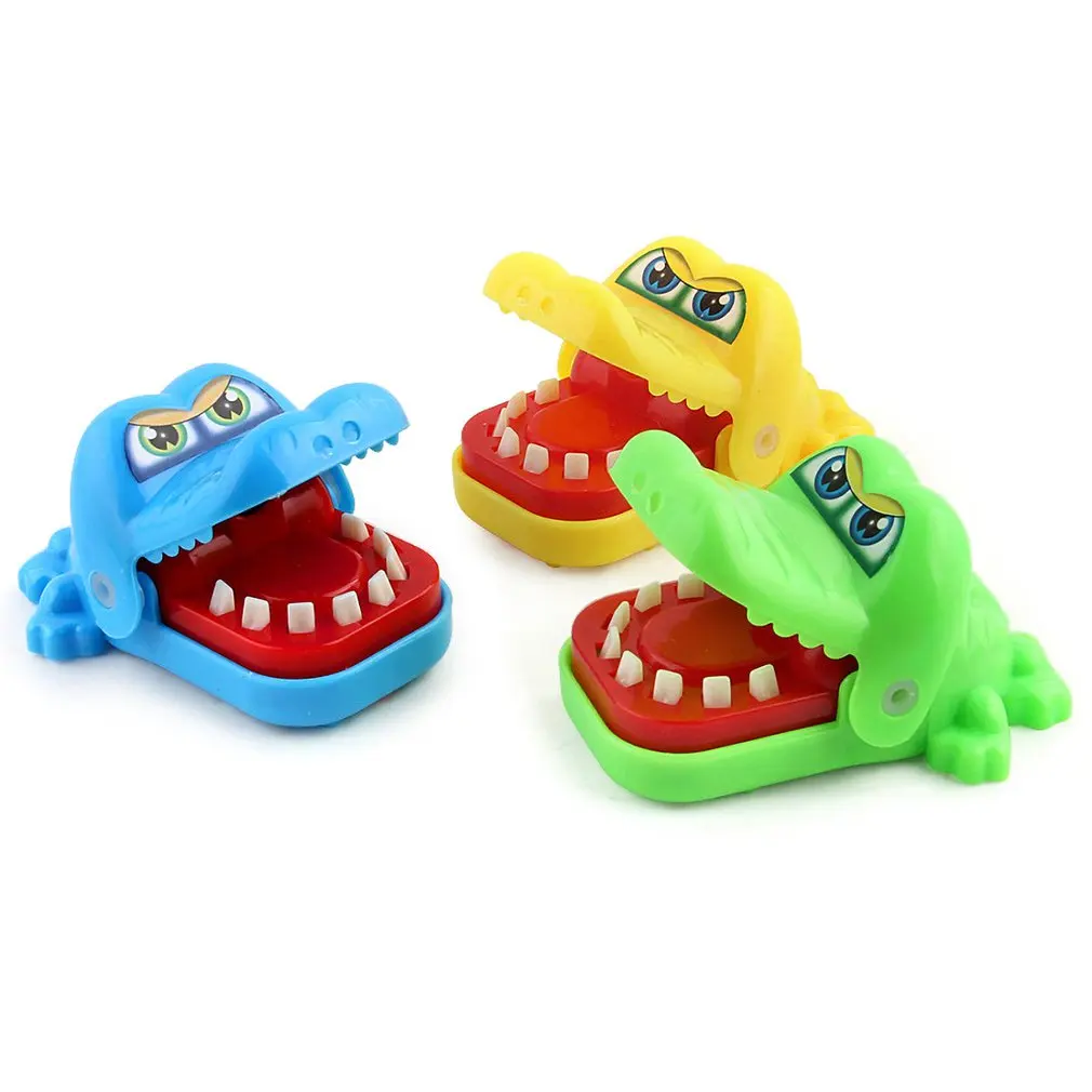 

Novelty Toys Bite Finger Game StopStress Animal Shark Crocodile Hippo Dog Kids Toys Funny Gags Practical Jokes Mouth Bite Finger