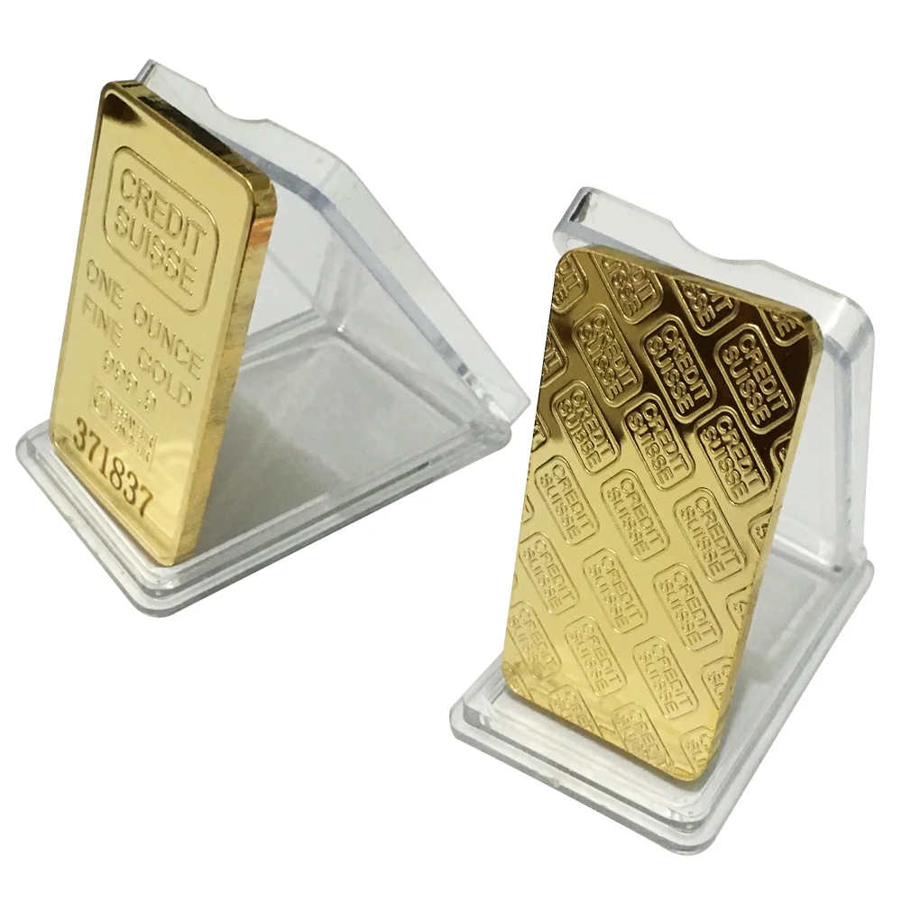 Позолоченная швейцарская памятная монета 24 карата коллекция новый подарок