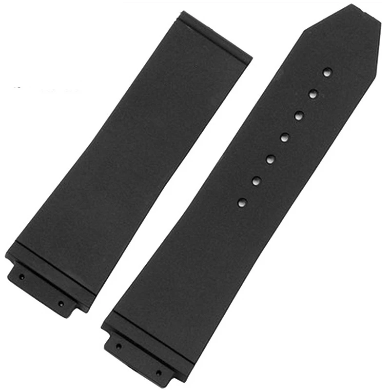 Silicon WatchBand For HUBLOT Big Bang Classic Fusion Series Skidproof Band Watch Strap 25*19mm black Wrist Bracelet Belt