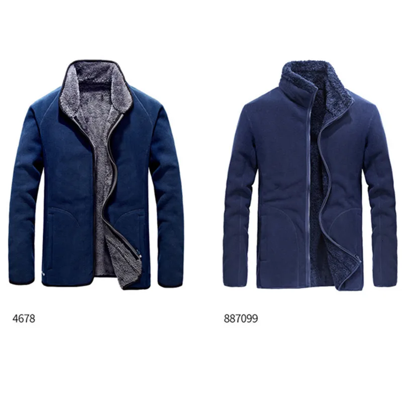 Winter Large Size Plus Velvet Reversible Jacket Men Women Outdoor Trekking Hiking Climbing Coat Sports Thermal Fleece Clothes