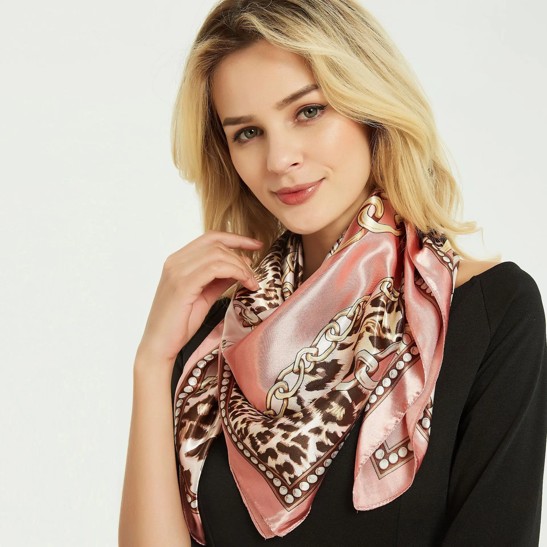 

2021 новый стиль шелковый шарф для женщин 100% натуральный шелк атлас квадратный цветной принт модный Шелковый шарф большая шаль Свадебный рос...