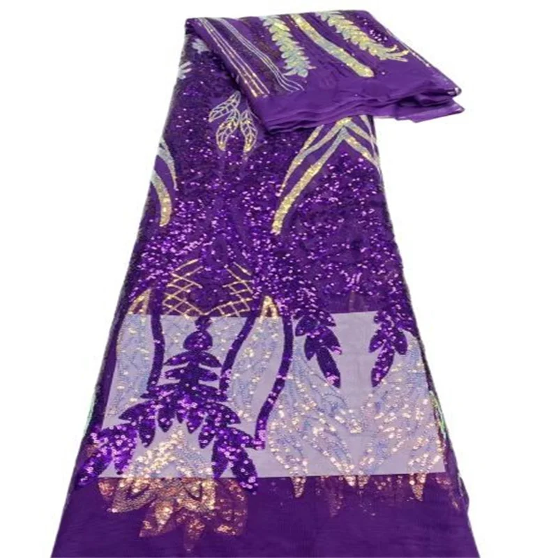 Зеленая/Золотая новейшая дешевая вышитая французская Тюлевая кружевная ткань с