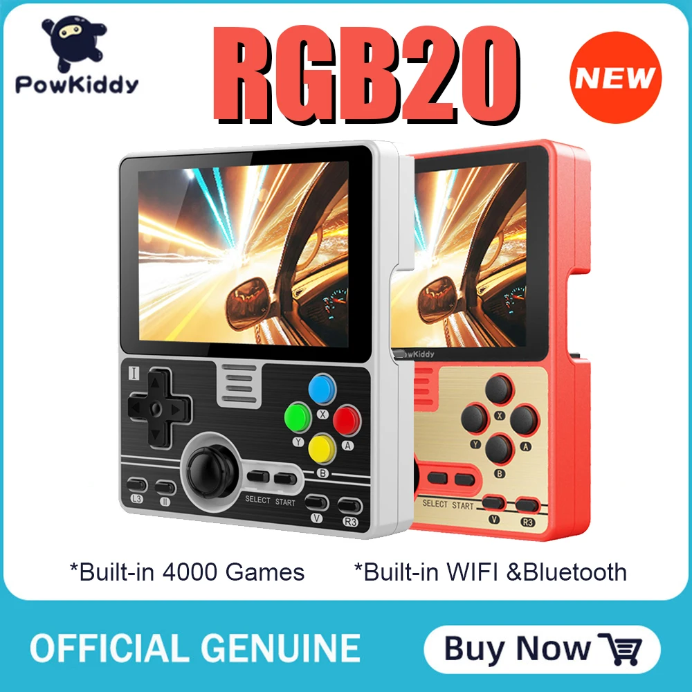 

Игровая консоль POWKIDDY RGB20 EE4.1128G, 30000 игр, IPS-экран 3,5 дюйма, встроенный Wi-Fi модуль RK3326, портативная игровая консоль с открытым исходным кодом