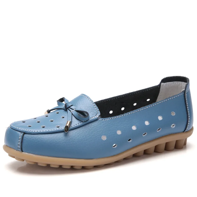 

2021 new summer and autumn shoes leather women's flats casual shoes 1796