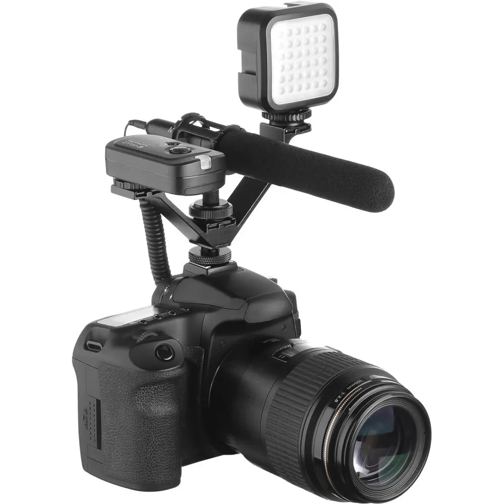 Тройной башмак Кронштейн для видеокамеры вспышки микрофона монитора V кронштейн