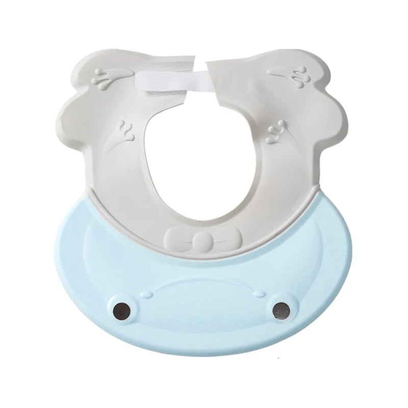 

Baby Shower Cap Bathing Protection Cap Soft Adjustable Visor Hat Safe Shampoo Shower Cap for Baby Kid Children Blue Pink