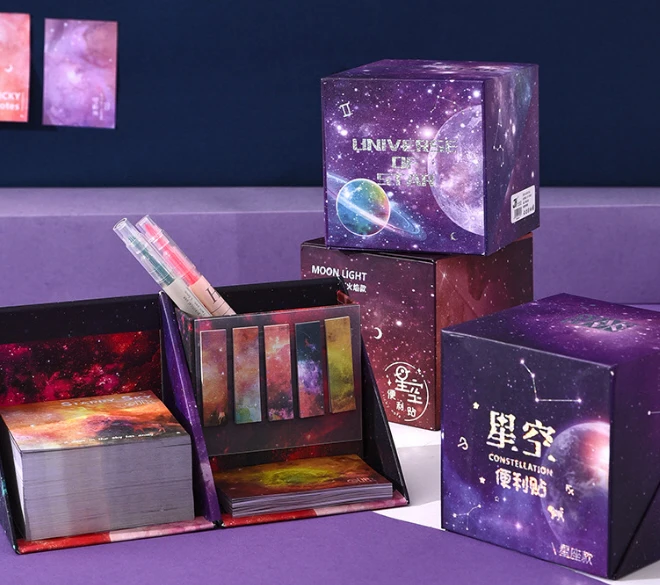 

Creative Cartoon Constellation Sticky Notes Novelty Gift Sticker Paper Starry Sky Message Notes N Times Sticker Notes DIY Paper