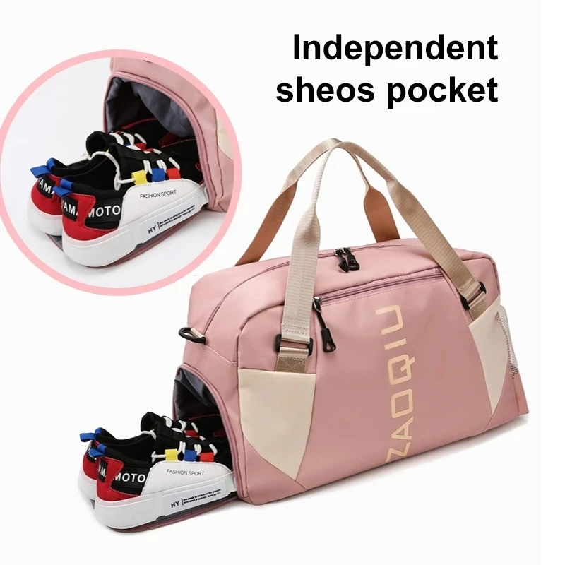 Спортивная сумка для мужчин и женщин с карманом обуви занятий йогой сухого