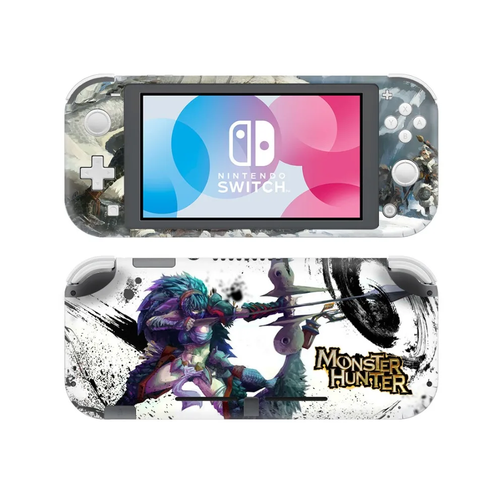 Monster Hunter наклейка на кожу для nintendo Switch Lite консоль и контроллер переключатель Lite Мини-Протектор виниловая наклейка на кожу
