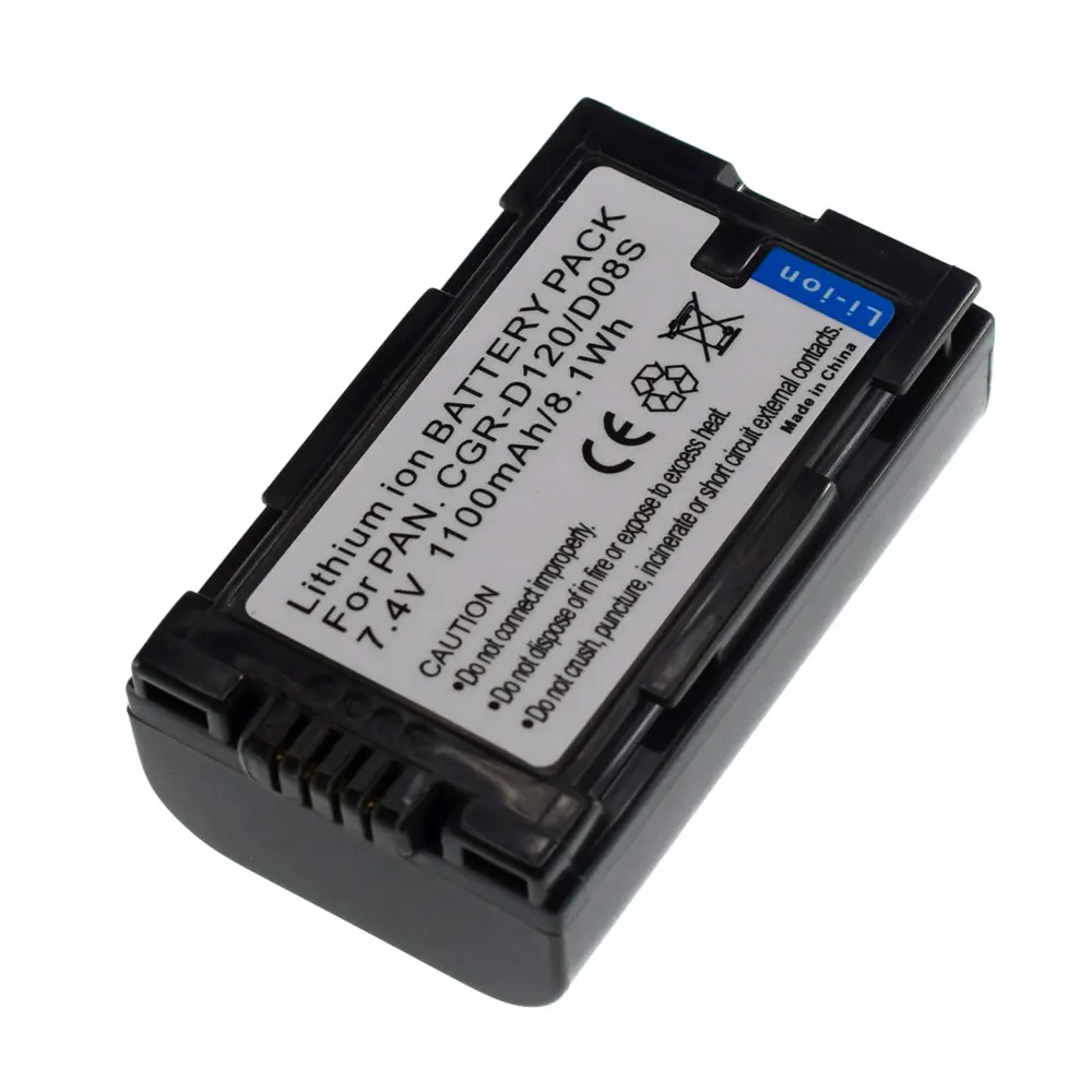 Аккумулятор для фотоаппарата Panasonic NV-DS29B DV CGR-D08R D08A D120E 1B D08S D110 D120 D120A D16A/1B D16S |