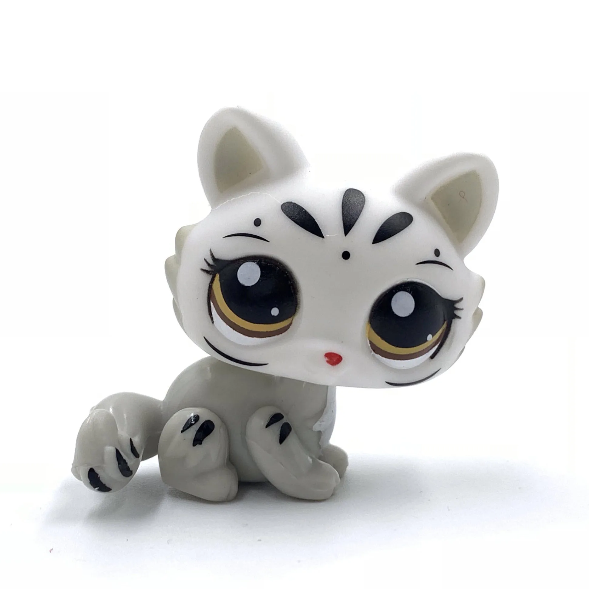 LPS кошка из коллекции pet shop игрушки редкие животные Сфинкс #3585 белая кошечка серая