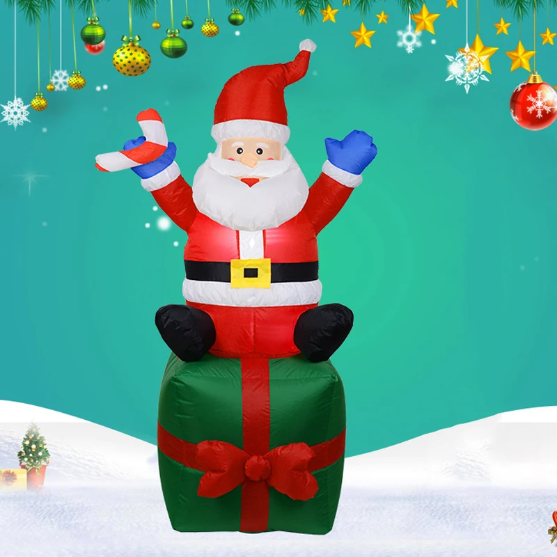 Горячая продажа надувной Санта Клаус на открытом воздухе Рождество украшения