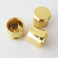 10pcs high quality noise stopper gold plated brass caps for rca jack female
