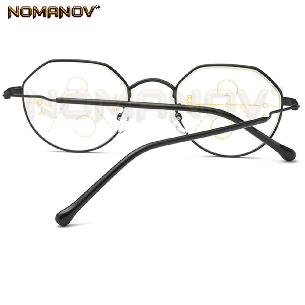 Индивидуальная многоугольная оправа ретро круглые очки для чтения с увеличенным