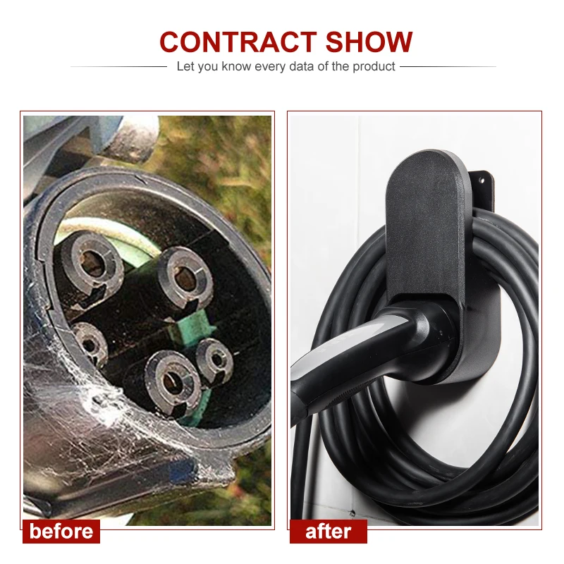 2 Type of Charging Cable Organizer For Tesla S X Y Wall Mount Connector 10M Long |