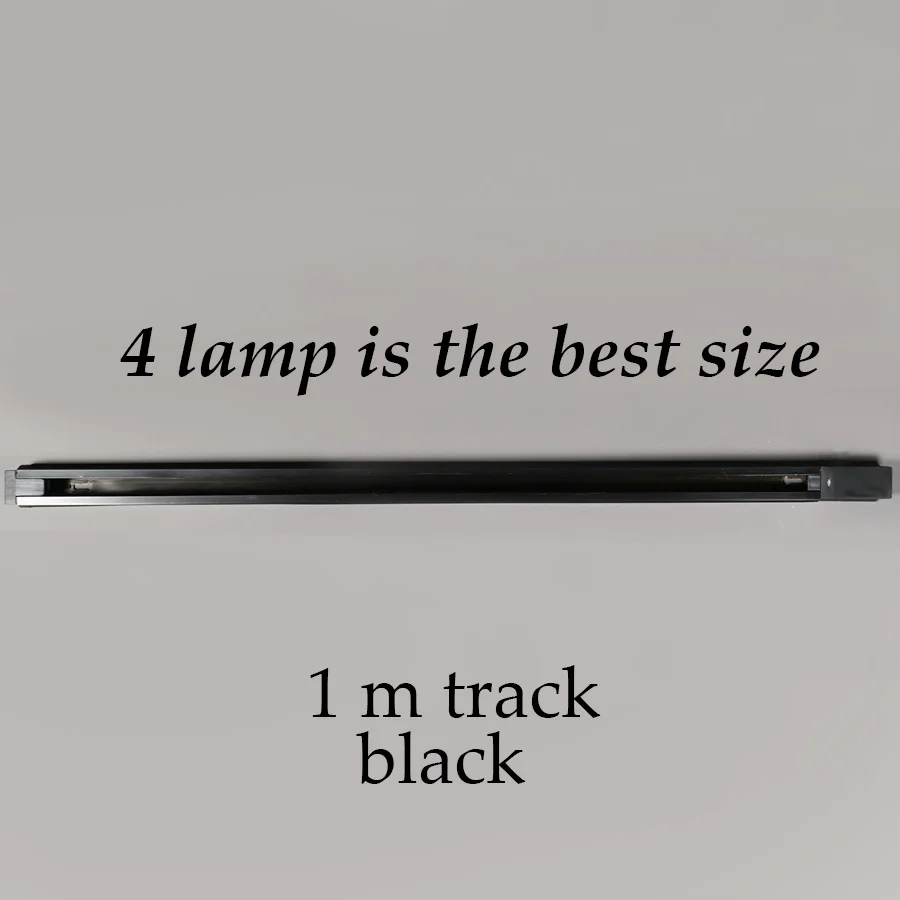 1 m track(black) Фэнтези остров светодиодный светильник AC85-260V 7 Вт 360+ 180 Угол вращения Cob светодиодный светильник для гостиной - Испускаемый цвет: 1 m track(black)