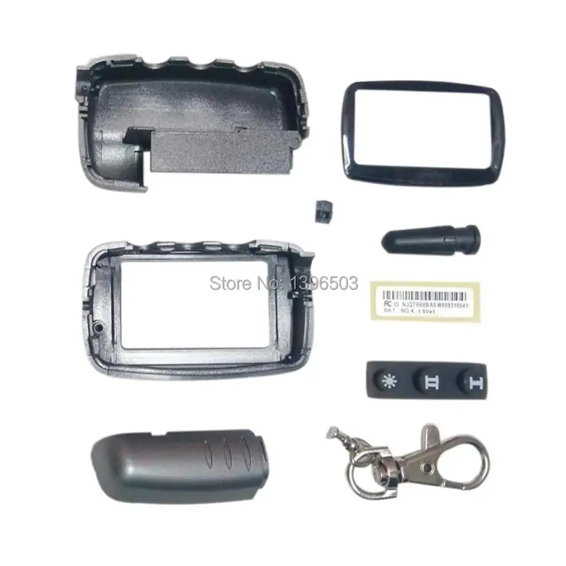 A9 Case Keychain Body Cover + Lcd display flexible cable Zebra Stripes For Two Way Car Alarm Starline 2-WAY Remote Control | Автомобили и