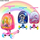 Детский чемодан для путешествий на колесах, багажная сумка на колесиках, детский подарок, мультяшный багаж на колесиках, чемодан на колесиках