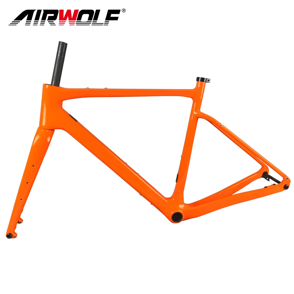 

2022 Carbon Frame 700C Gravel Bike Frame 22 Speed Di2 or Mechanical 142*12mm BB386 Carbon Road Bicycle Frameset Fork Seatpost