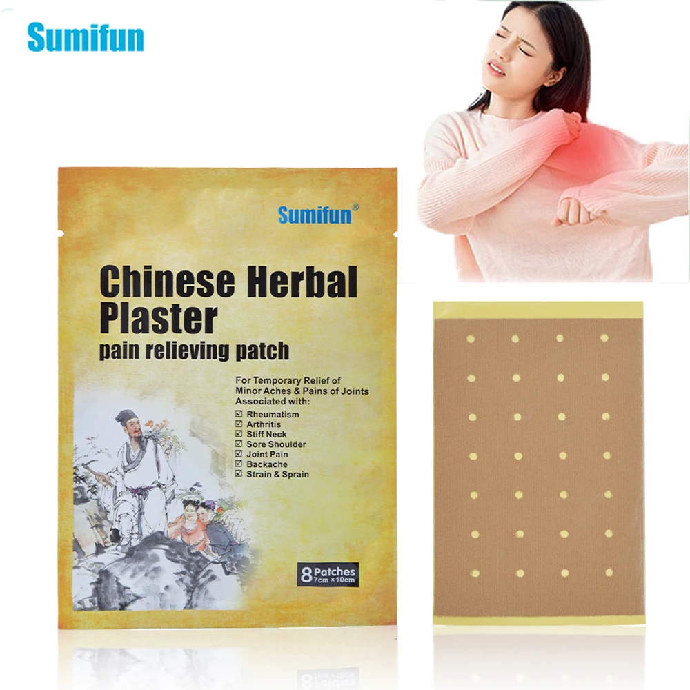 

Sumifun 8pcs Back Pain Patch Lumbar Spine Pain Relief Patch Knee Arthritis Cervical Joint Aches Herbal Warming Medical Plaster