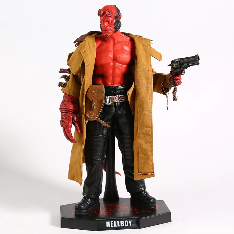 Горячие игрушки Hellboy II 2 Золотая армия ПВХ фигурка Коллекционная модель игрушки(настоящая одежда