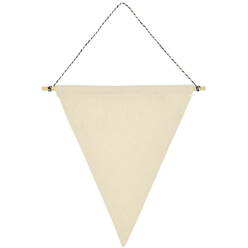 

N58F Triangle Wall Flag Brooch Display Blank Wall Canvas Enamel Brooch Pin Jewelry Banners Buttons and Label Pins Collections