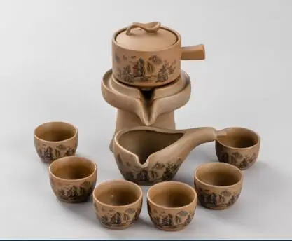 Полуавтоматический чайный набор из фиолетовой глины креативный горшок кунг-фу